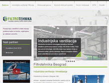 Tablet Screenshot of filtrotehnika.rs